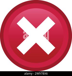 No sign | cross mark icon, cross mark| NO button Stock Vector