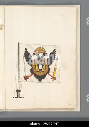 Flag of the German Empire, Anonymous, 1667 - 1670 drawing Flag of the ...