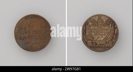 Alfred, Duke of Saxony-Coburg-Gotha, Anonymous, 1844 history medal Silver medal. Front: breastpiece man inside change. Reverse: inscription inside Omnipia England silver (metal) striking (metalworking) Stock Photo
