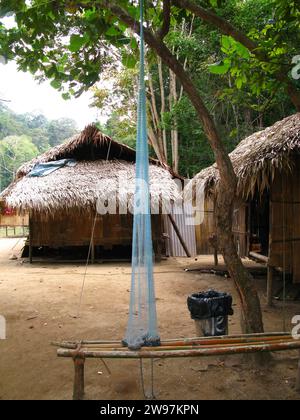 Tribes in Taman Negara national park, Malaysia Stock Photo