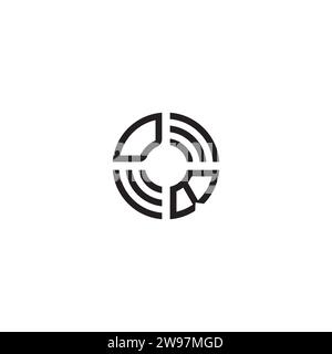 BD circle initial logo concept in high quality professional design that will print well across any print media Stock Vector