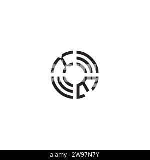 EX circle initial logo concept in high quality professional design that will print well across any print media Stock Vector