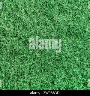 abstract background from green fabric texture closeup Stock Photo