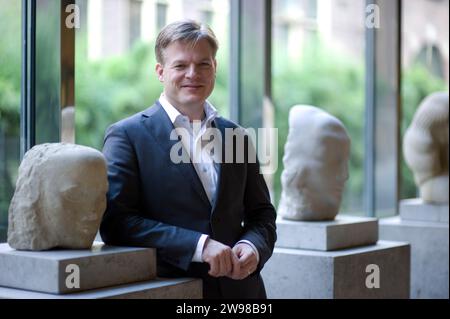 Portrait of Pieter Omtzigt, chief and political leader of NSC / Nieuw Sociaal Contract Party in Dutch 2nd Chamber of Parliament. After several years working alone, he established NSC in 2023, won 20 seats, giving NSC a position to negotiate for Coalition and Kabinet Positions. Portrait taken in 2011. Stock Photo