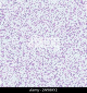Seamless geometric pattern. Square frames in multiple colors. Purple, lavender, lilac, violet, soft hues. Amazing vector illustration. Stock Vector