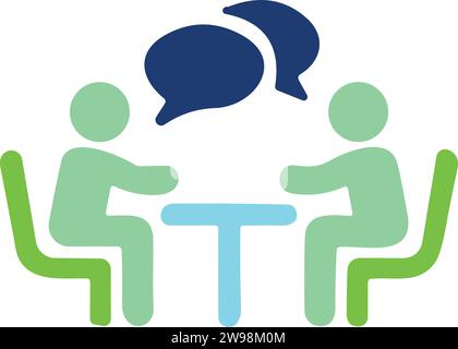 conversation sign | Conference icon, Business meeting | Group of people chat Stock Vector