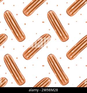 Seamless pattern with sweets. The cookie pattern Stock Vector