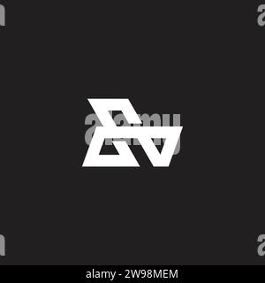 letter db infinity geometric line logo vector Stock Vector