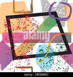 seamless abstract frame gradient colorful wallpaper background vector Stock Vector
