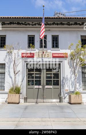 San Francisco Phoenix Fireboat Building At The Fire Department The Embarcadero San Fransisco, June 24, 2023 Stock Photo