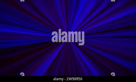 Dark blue starburst effect or light trails moving to infinity. Abstract high resolution full frame technology background. Stock Photo