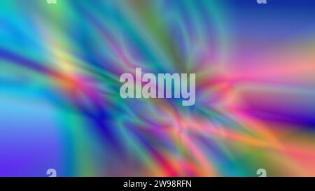 Soft, blurred, bright and colorful abstract background. Dynamic and psychedelic multi-colored background with copy space. Vibrant colors. Stock Photo