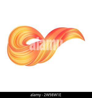 3d Brushstroke gradient texture brush Stock Vector