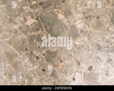 Marble surface in St. Mark's Cathedral in Venice in gray and beige tones. Can be used very well as an abstract background Stock Photo
