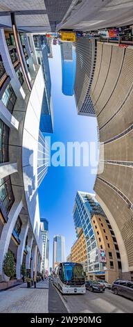 Dallas, USA - November 6, 2023: view to skyline of Dallas  at the historic Westend district. Stock Photo