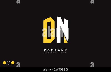 DN Alphabet letters Initials Monogram logo Stock Vector