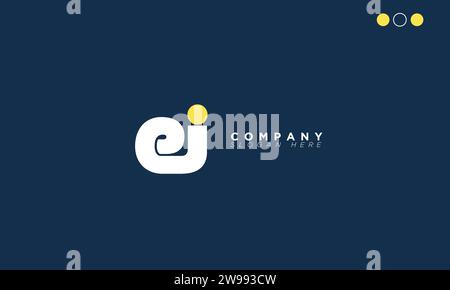 EJ Alphabet letters Initials Monogram logo Stock Vector