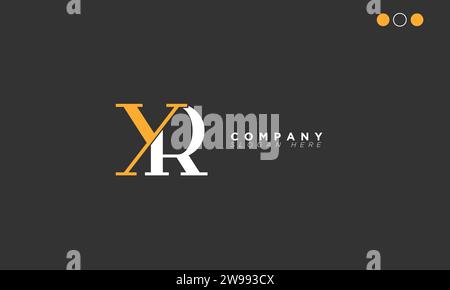 YR Alphabet letters Initials Monogram logo Stock Vector