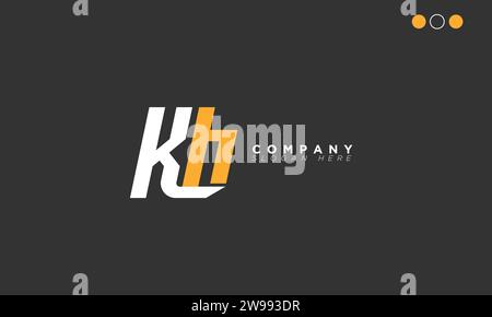 KH Alphabet letters Initials Monogram logo Stock Vector