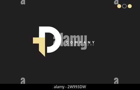 TD Alphabet letters Initials Monogram logo Stock Vector