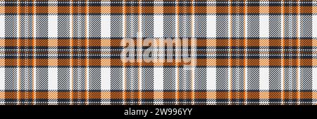 Mosaic vector fabric background, panel tartan textile texture. Customizable pattern plaid check seamless in dark and white color. Stock Vector
