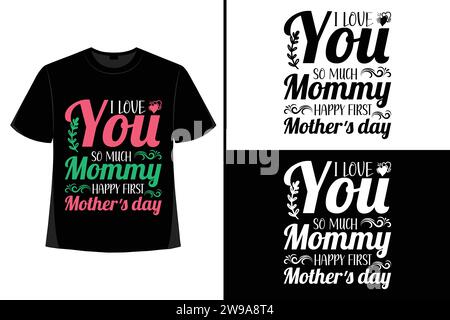 mother, typography, vector, mother's day shirt, mother's day t-shirt, mother's day t-shirt design, proud mother, shirts for moms, t shirt design Stock Vector