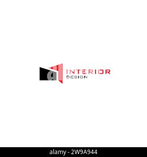 Interior Design Logo Simple. Home modern Logo Stock Vector