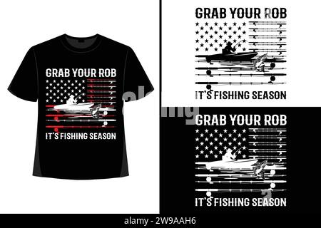 Fishing shirt, vintage fishing t-shirt, typography fishing t-shirt, fishing quote t-shirt, fish man, fish lover, vector illustration, trendy. Stock Vector