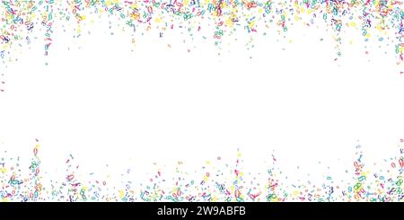 Scattered numbers. Colorful childish digits flying chaotic. Back to school mathematics banner on white background. Falling numbers vector illustration Stock Vector