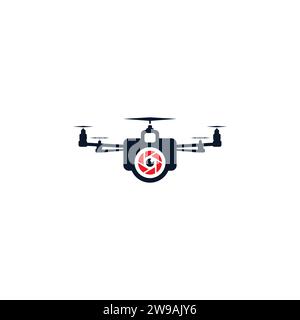 Drone Logo Simple Design. Drone Icon vector Stock Vector
