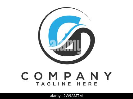 Initial Monogram Letter G Logo Design Vector Template. Modern letter logo design Stock Vector