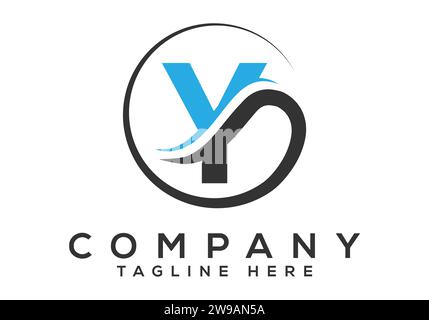 Initial Monogram Letter Y Logo Design Vector Template. Modern letter logo design Stock Vector