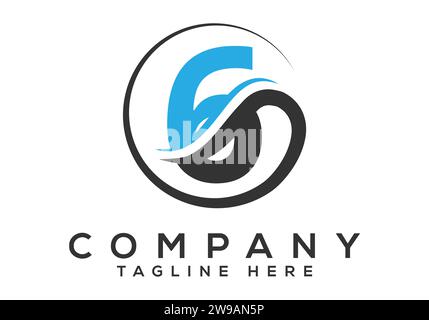 Initial Monogram Letter 6 Logo Design Vector Template. Modern letter logo design Stock Vector