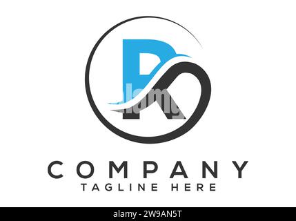 Initial Monogram Letter R Logo Design Vector Template. Modern letter logo design Stock Vector