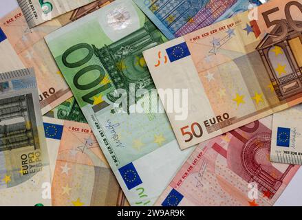Euro notes, money close up Stock Photo