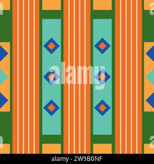 aso oke geometric shapes Stock Vector