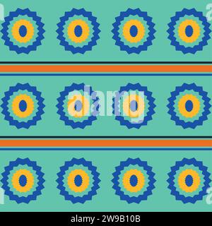 aso oke wallpaper Stock Vector