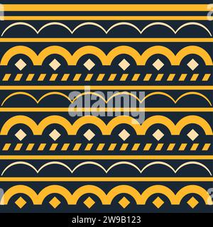 aso oke vintage Stock Vector