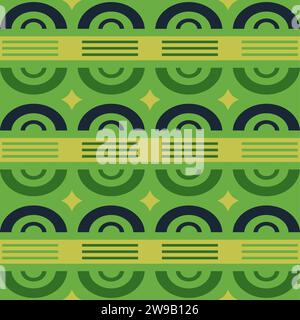 aso oke ethnic illustration Stock Vector