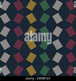 aso oke modern Stock Vector