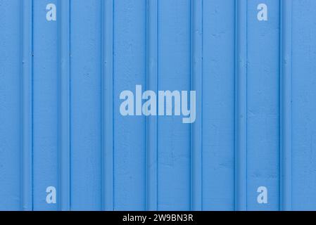 Blue painted boards of a wooden facade of a typical Swedish wooden house, Fiskebäckskil, Orust, Sweden Stock Photo