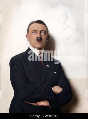 Portrait of Adolf Hitler. Circa 1921. Stock Photo