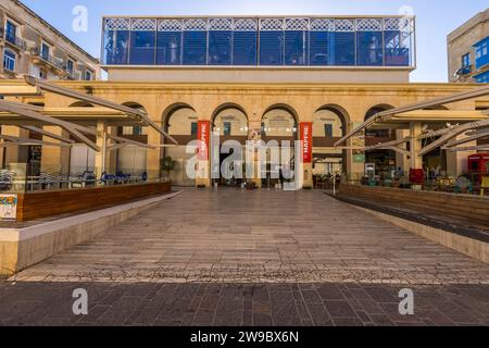 Valletta market hall, Malta Stock Photo