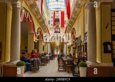 Clubhouse of the Band Club Societa Filarmonica Nazionale La Valette - A.D. 1874 in Valletta, Malta Stock Photo