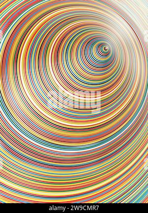 Abstract art rainbow circle background, vector illustration Stock Vector