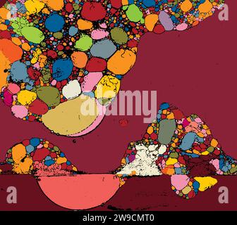 Grunge abstract background, vector illustration Stock Vector