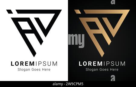 Luxury Initial AJ or JA Monogram Text Letter Logo Design Stock Vector