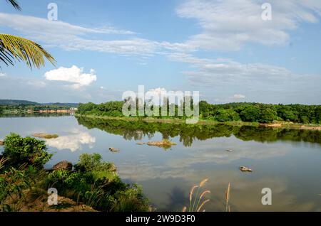 Netravati River at Thumbe in Mangalore, India. Stock Photo