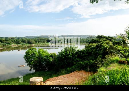 Netravati River at Thumbe in Mangalore, India. Stock Photo