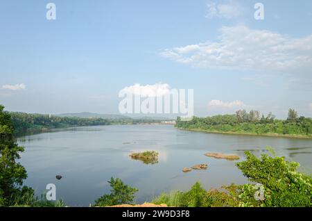 Netravati River at Thumbe in Mangalore, India. Stock Photo